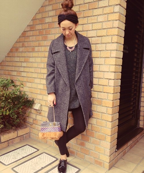 Another Edition（アナザーエディション）の「NYN W JQ ワイド CT（その他アウター・レディース・ダークグレー/ワインレッド・SMALL/MEDIUM）」の2枚目の写真