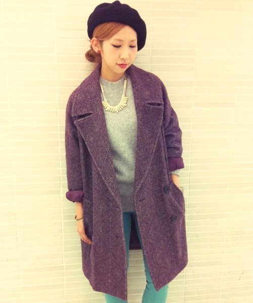 Another Edition（アナザーエディション）の「NYN W JQ ワイド CT（その他アウター・レディース・ダークグレー/ワインレッド・SMALL/MEDIUM）」の13枚目の写真