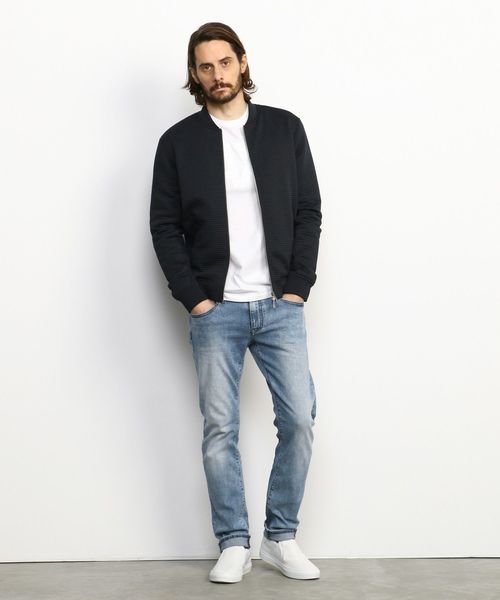 美品！エンポリオアルマーニ ワッフル トラベルジャケット ストレッチ パッカブル 美品！エンポリオアルマーニ ワッフル トラベルジャケット ストレッチ