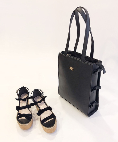 Honey Salon By Foppish ハニーサロン の サイドリボントートバッグ トートバッグ Wear