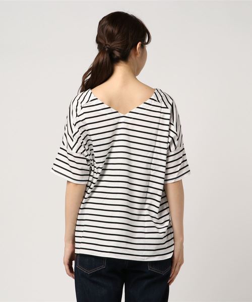 Tiara（ティアラ）の「後ろVボートネックカットソー（Tシャツ/カットソー・レディース・その他1/ホワイト/ブラック/その他2・FREE）」の22枚目の写真