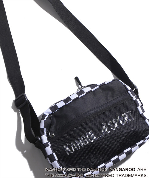 KANGOL（カンゴール）の「∴WEGO/KANGOL SPORT別注ショルダーバッグ（ショルダーバッグ・メンズ・ホワイト/その他1/ベージュ/トリコロール/ブラック・FREE）」の5枚目の写真