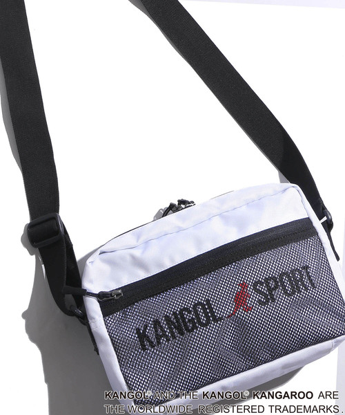 KANGOL（カンゴール）の「∴WEGO/KANGOL SPORT別注ショルダーバッグ（ショルダーバッグ・メンズ・ホワイト/その他1/ベージュ/トリコロール/ブラック・FREE）」の2枚目の写真