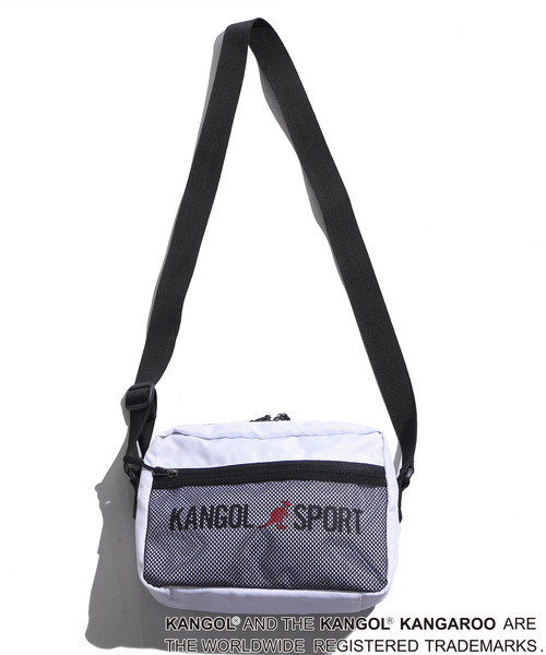 KANGOL（カンゴール）の「∴WEGO/KANGOL SPORT別注ショルダーバッグ（ショルダーバッグ・メンズ・ホワイト/その他1/ベージュ/トリコロール/ブラック・FREE）」の7枚目の写真