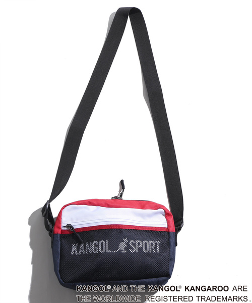 KANGOL（カンゴール）の「∴WEGO/KANGOL SPORT別注ショルダーバッグ（ショルダーバッグ・メンズ・ホワイト/その他1/ベージュ/トリコロール/ブラック・FREE）」の11枚目の写真