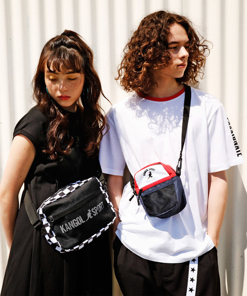 KANGOL（カンゴール）の「∴WEGO/KANGOL SPORT別注ショルダーバッグ（ショルダーバッグ・メンズ・ホワイト/その他1/ベージュ/トリコロール/ブラック・FREE）」の6枚目の写真