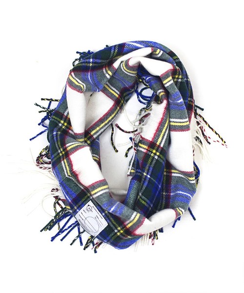 Smoothy(スムージー)の「Smoothy Check Ring Muffler / スムージー チェックリングマフラー(ストール/ショール・キッズ・ホワイト/ブラック/レッド/グリーン/ワイン/グリーン系その他・FREE)」の13枚目の写真