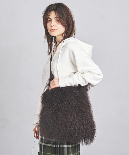 UNITED ARROWS(ユナイテッドアローズ)の「UWCB ファー ショルダーバッグ† ◆(ショルダーバッグ・レディース・ダークブラウン/ベージュ・FREE)」の12枚目の写真