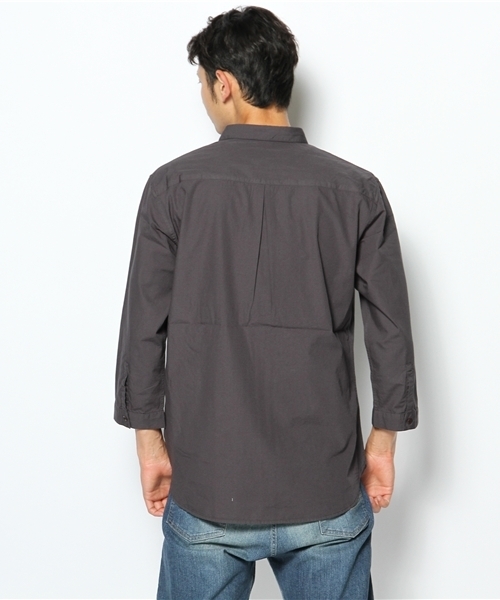 BEAMS(ビームス)の「○BEAMS / ガーメントダイ アーミー 7/10 シャツ(シャツ/ブラウス・メンズ・ブラック/ダークブラウン・SMALL/MEDIUM/LARGE/X-LARGE)」の5枚目の写真