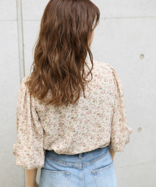 apres jour（アプレジュール）の「スクエアネックバルーンブラウス【ZOZOTOWN限定アイテム】（シャツ/ブラウス・レディース・ダークブラウン/ベージュ/ピンク・フリー）」の7枚目の写真