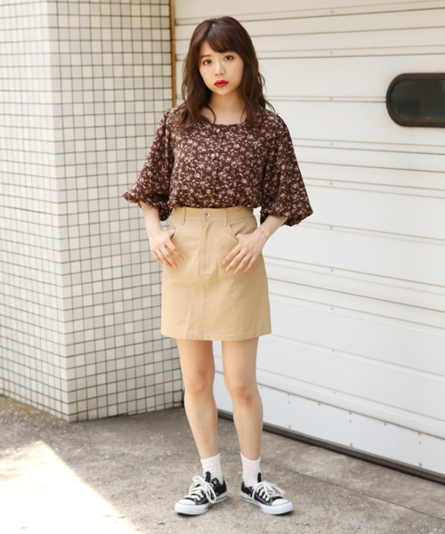 apres jour（アプレジュール）の「スクエアネックバルーンブラウス【ZOZOTOWN限定アイテム】（シャツ/ブラウス・レディース・ダークブラウン/ベージュ/ピンク・フリー）」の21枚目の写真