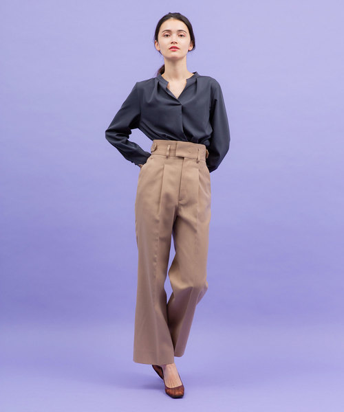 UNITED TOKYO（ユナイテッドトウキョウ）の「リボーンカコウストレートパンツ（その他パンツ・レディース・ブラック/ベージュ/グリーン・1/2）」の4枚目の写真