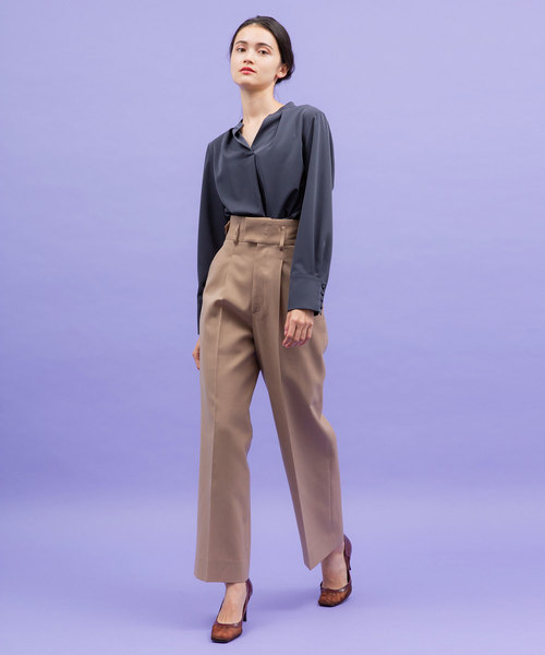 UNITED TOKYO（ユナイテッドトウキョウ）の「リボーンカコウストレートパンツ（その他パンツ・レディース・ブラック/ベージュ/グリーン・1/2）」の5枚目の写真