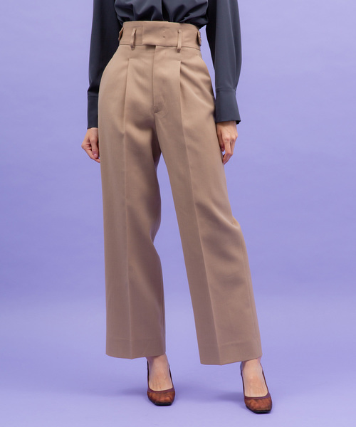 UNITED TOKYO（ユナイテッドトウキョウ）の「リボーンカコウストレートパンツ（その他パンツ・レディース・ブラック/ベージュ/グリーン・1/2）」の7枚目の写真