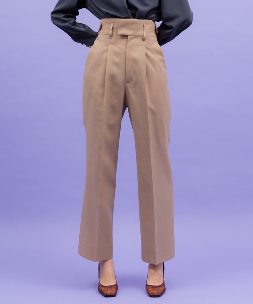 UNITED TOKYO（ユナイテッドトウキョウ）の「リボーンカコウストレートパンツ（その他パンツ・レディース・ブラック/ベージュ/グリーン・1/2）」の8枚目の写真