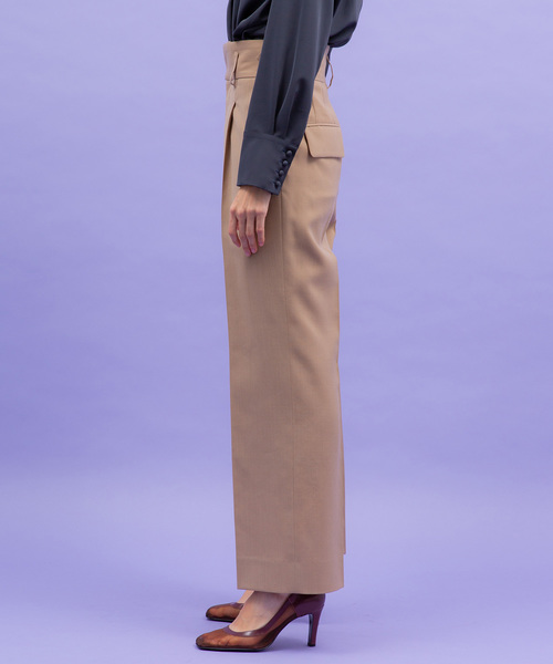 UNITED TOKYO（ユナイテッドトウキョウ）の「リボーンカコウストレートパンツ（その他パンツ・レディース・ブラック/ベージュ/グリーン・1/2）」の9枚目の写真