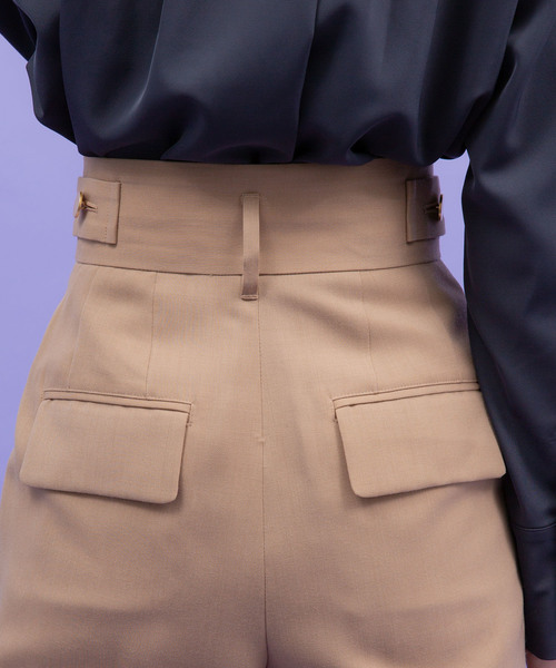 UNITED TOKYO（ユナイテッドトウキョウ）の「リボーンカコウストレートパンツ（その他パンツ・レディース・ブラック/ベージュ/グリーン・1/2）」の12枚目の写真