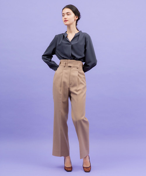 UNITED TOKYO（ユナイテッドトウキョウ）の「リボーンカコウストレートパンツ（その他パンツ・レディース・ブラック/ベージュ/グリーン・1/2）」の15枚目の写真