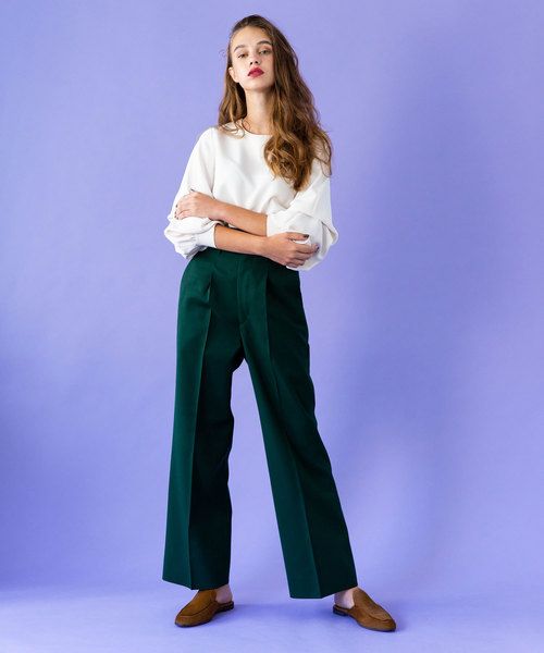 UNITED TOKYO（ユナイテッドトウキョウ）の「リボーンカコウストレートパンツ（その他パンツ・レディース・ブラック/ベージュ/グリーン・1/2）」の18枚目の写真