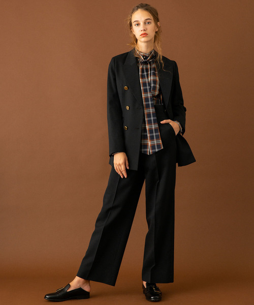 UNITED TOKYO（ユナイテッドトウキョウ）の「リボーンカコウストレートパンツ（その他パンツ・レディース・ブラック/ベージュ/グリーン・1/2）」の20枚目の写真