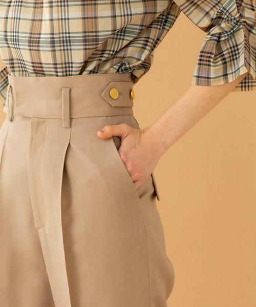 UNITED TOKYO（ユナイテッドトウキョウ）の「リボーンカコウストレートパンツ（その他パンツ・レディース・ブラック/ベージュ/グリーン・1/2）」の22枚目の写真