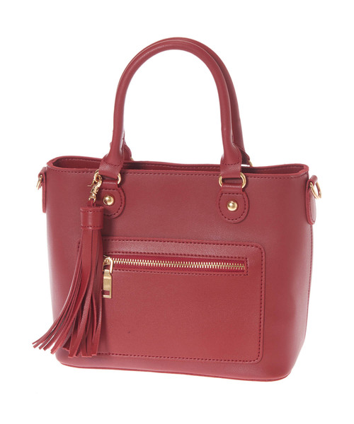 Edit Sheen（エディットシーン）の「タッセルチャームスクエアバッグ（ハンドバッグ・レディース・ブラック/レッド/モカ・FREE）」の4枚目の写真