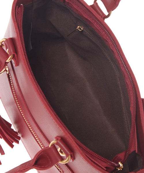 Edit Sheen（エディットシーン）の「タッセルチャームスクエアバッグ（ハンドバッグ・レディース・ブラック/レッド/モカ・FREE）」の8枚目の写真