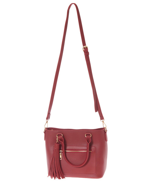 Edit Sheen（エディットシーン）の「タッセルチャームスクエアバッグ（ハンドバッグ・レディース・ブラック/レッド/モカ・FREE）」の9枚目の写真