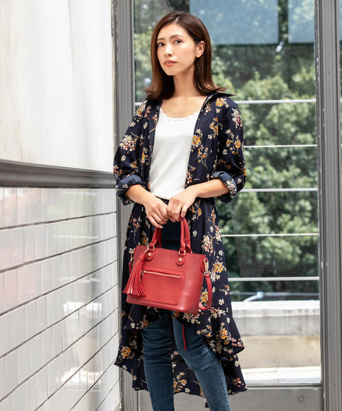 Edit Sheen（エディットシーン）の「タッセルチャームスクエアバッグ（ハンドバッグ・レディース・ブラック/レッド/モカ・FREE）」の12枚目の写真