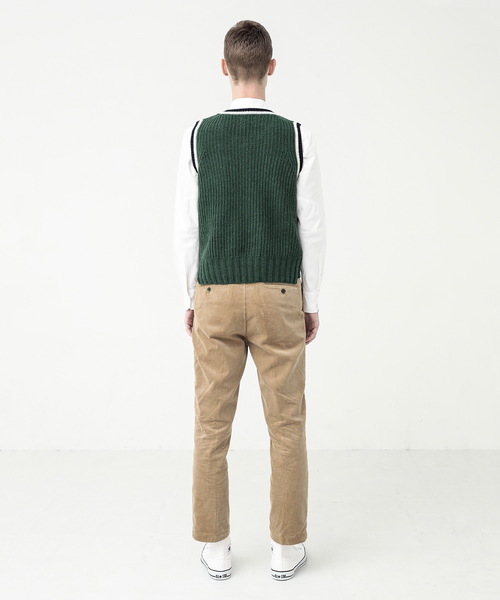 THOM BROWNE トムブラウン ベスト ウール ストライプ 切替 THOM BROWNE トムブラウン ベスト ウール ストライプ 切替