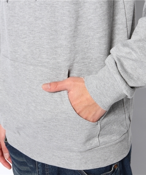 WEGO（ウィゴー）の「WEGO/ワッペンBOXロゴプルパーカー（パーカー・メンズ・ブラック/杢グレー/ブルー/ネイビー/ワイン・MEDIUM/LARGE）」の10枚目の写真