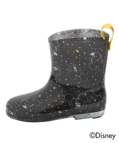 X-girl Stages（エックスガールステージス）の「【Disney（ディズニー）】 “MICKEY” RAIN BOOTS（レインシューズ・キッズ・ブラック・14cm/20cm/16cm/18cm/21cm/19cm/17cm/15cm）」の2枚目の写真