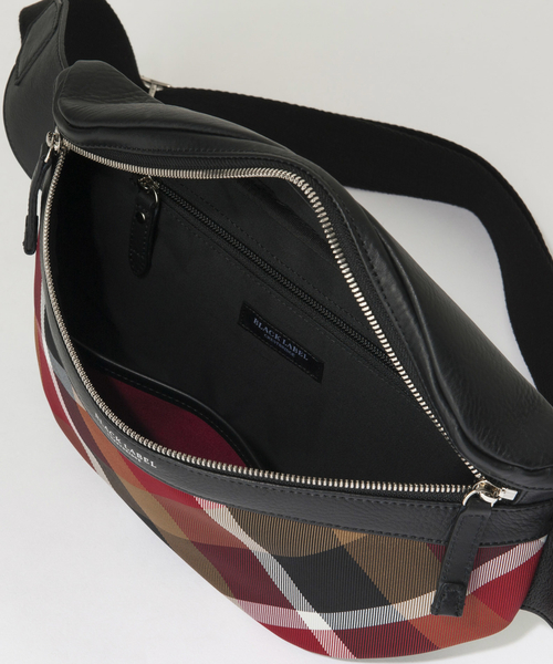 ブラックレーベル　クレストブリッジ　ウェストボディバッグ　チェック BLACK LABEL CRESTBRIDGE（ブラックレーベル クレストブリッジ