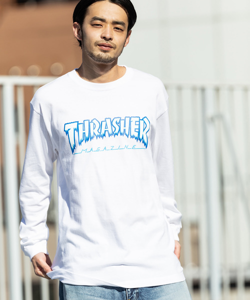 THRASHER（スラッシャー）の「THRASHER/スラッシャー HOMETOWN ICE L/S T-SHIRT（Tシャツ/カットソー・メンズ・ホワイト/ブラック/グレー・M/L/XL）」の2枚目の写真