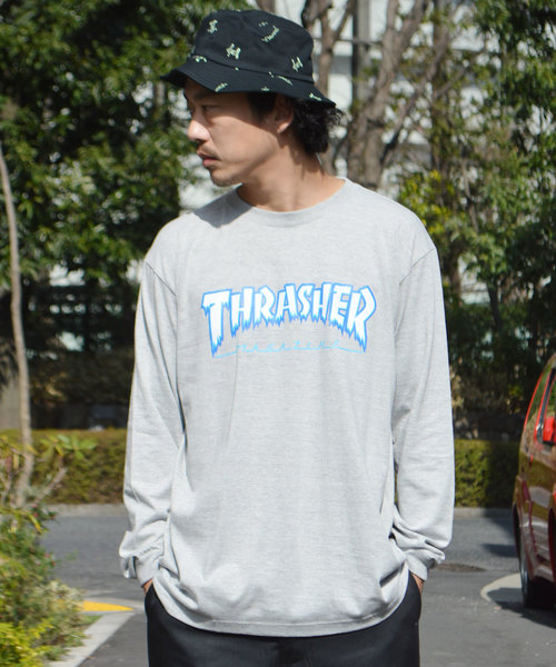 THRASHER（スラッシャー）の「THRASHER/スラッシャー HOMETOWN ICE L/S T-SHIRT（Tシャツ/カットソー・メンズ・ホワイト/ブラック/グレー・M/L/XL）」の15枚目の写真