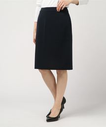 スーツカンパニー スカートスーツ 38 W70 ストレッチ 黒 ブラック DMW バックフレアタイトスカート／REDA／ストレッチ／SUPER110's
