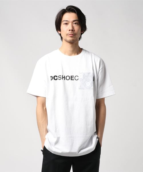 DC(ディーシー)の「半袖Tシャツ DC 19 PAISLEY 5126J941(Tシャツ/カットソー・メンズ・ホワイト/ブラック・M/L/XL)」の1枚目の写真