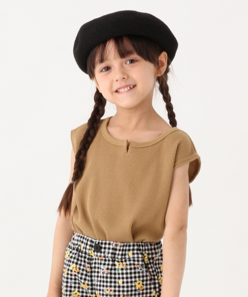 GLOBAL WORK(グローバルワーク)の「【キッズ】ノースリーブワッフルプルオーバー【吸水速乾】/835100(Tシャツ/カットソー・キッズ・ブラウン/オフホワイト/グレー・X-LARGE/MEDIUM/XX-LARGE/LARGE/SMALL)」の3枚目の写真