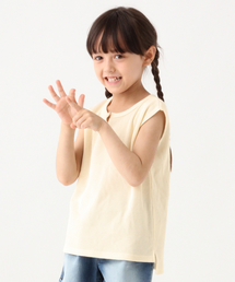 GLOBAL WORK | 【キッズ】ノースリーブワッフルプルオーバー【吸水速乾】/835100(Tシャツ/カットソー)