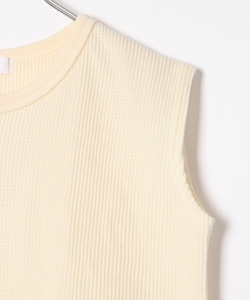 GLOBAL WORK(グローバルワーク)の「【キッズ】ノースリーブワッフルプルオーバー【吸水速乾】/835100(Tシャツ/カットソー・キッズ・ブラウン/オフホワイト/グレー・X-LARGE/MEDIUM/XX-LARGE/LARGE/SMALL)」の6枚目の写真