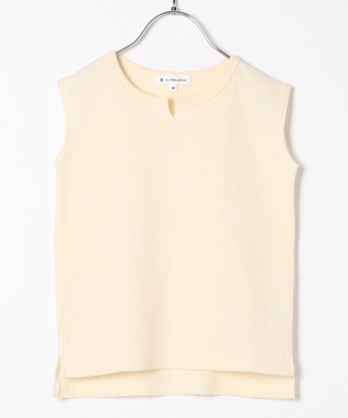 GLOBAL WORK(グローバルワーク)の「【キッズ】ノースリーブワッフルプルオーバー【吸水速乾】/835100(Tシャツ/カットソー・キッズ・ブラウン/オフホワイト/グレー・X-LARGE/MEDIUM/XX-LARGE/LARGE/SMALL)」の13枚目の写真