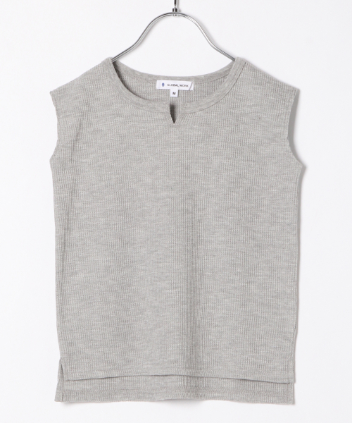 GLOBAL WORK(グローバルワーク)の「【キッズ】ノースリーブワッフルプルオーバー【吸水速乾】/835100(Tシャツ/カットソー・キッズ・ブラウン/オフホワイト/グレー・X-LARGE/MEDIUM/XX-LARGE/LARGE/SMALL)」の12枚目の写真