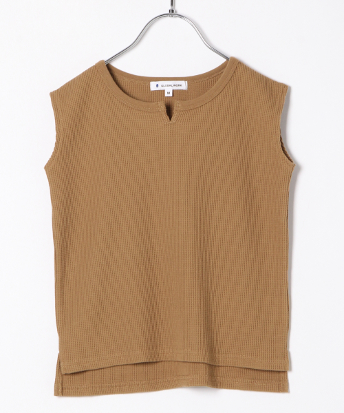 GLOBAL WORK(グローバルワーク)の「【キッズ】ノースリーブワッフルプルオーバー【吸水速乾】/835100(Tシャツ/カットソー・キッズ・ブラウン/オフホワイト/グレー・X-LARGE/MEDIUM/XX-LARGE/LARGE/SMALL)」の11枚目の写真