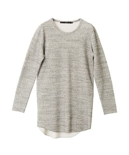 NO ID.（ノーアイディ）の「mt6001-ＣＥワッフルＣＮラウンドロンＴ（Tシャツ/カットソー・メンズ・アッシュグレー/ネイビー/アイボリー・1/2）」の8枚目の写真