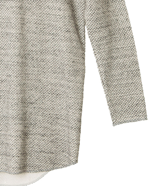 NO ID.（ノーアイディ）の「mt6001-ＣＥワッフルＣＮラウンドロンＴ（Tシャツ/カットソー・メンズ・アッシュグレー/ネイビー/アイボリー・1/2）」の11枚目の写真