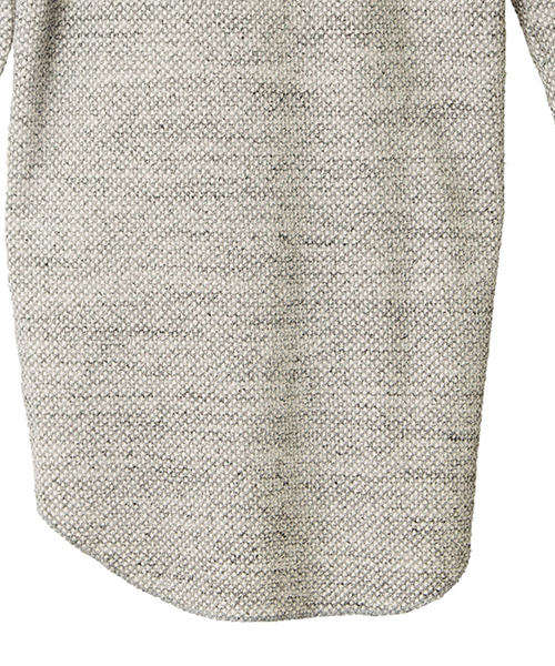 NO ID.（ノーアイディ）の「mt6001-ＣＥワッフルＣＮラウンドロンＴ（Tシャツ/カットソー・メンズ・アッシュグレー/ネイビー/アイボリー・1/2）」の12枚目の写真