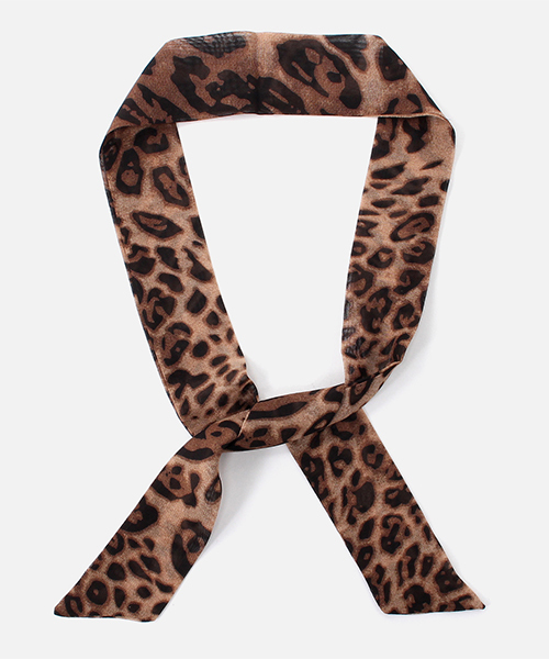 AZUL by moussy（アズールバイマウジー）の「SCARF NECKLACE/スカーフネックレス（ネックレス・レディース・ブラウン系その他/ベージュ系その他・FREE）」の2枚目の写真