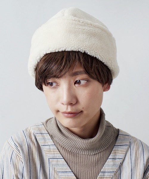 CONTROL FREAK（コントロールフリーク）の「Control Freak（コントロールフリーク）ボアワッチ（ニットキャップ/ビーニー・レディース・ベージュ/カーキ/アイボリー/ベージュ系その他・FREE）」の2枚目の写真