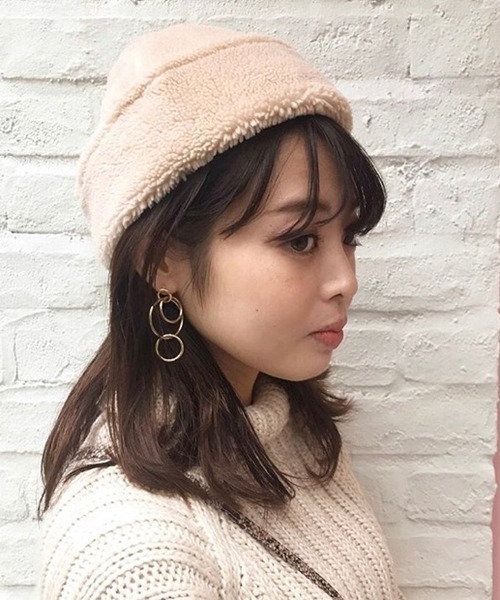 CONTROL FREAK（コントロールフリーク）の「Control Freak（コントロールフリーク）ボアワッチ（ニットキャップ/ビーニー・レディース・ベージュ/カーキ/アイボリー/ベージュ系その他・FREE）」の11枚目の写真