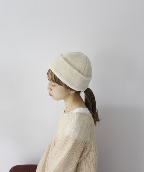 CONTROL FREAK（コントロールフリーク）の「Control Freak（コントロールフリーク）ボアワッチ（ニットキャップ/ビーニー・レディース・ベージュ/カーキ/アイボリー/ベージュ系その他・FREE）」の12枚目の写真